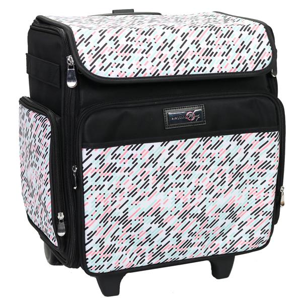 Everything Mary Pill Print Rolling Tote, 2 Wheeled Trolley Bag fo - 867239