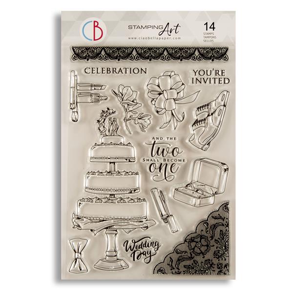 Ciao Bella Always & Forever 6x8" Stamp Set - The Wedding Day - 867454