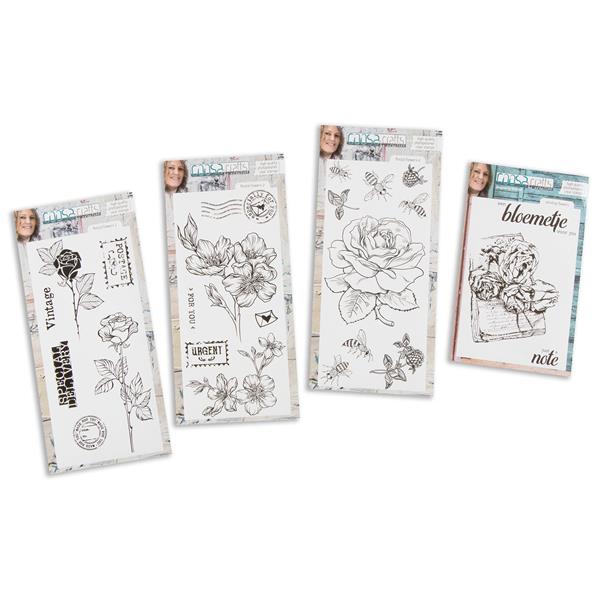 COOSA Crafts Postal Flowers Stamp Collection - 24 Stamps - 867462