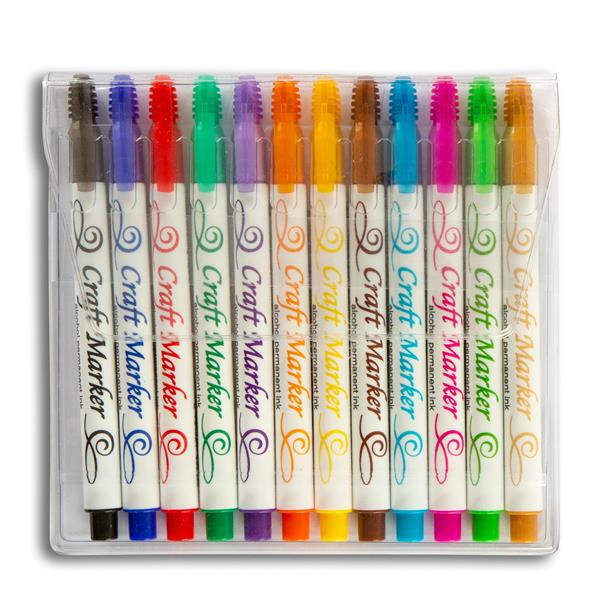 Pinflair Craft Marker Sticker Pens - Pack Of 12 - 868138