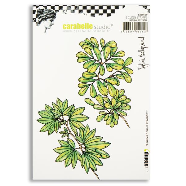 Carabelle Studio Cling Stamp A6 - Soft and Round Leaves - 870404