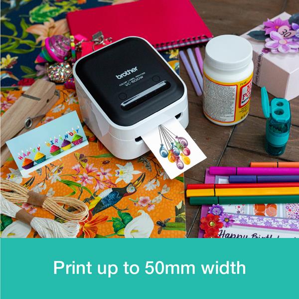 Skygge Konkurrencedygtige offer Brother VC-500WCR Design and Craft Full Colour Label Printer