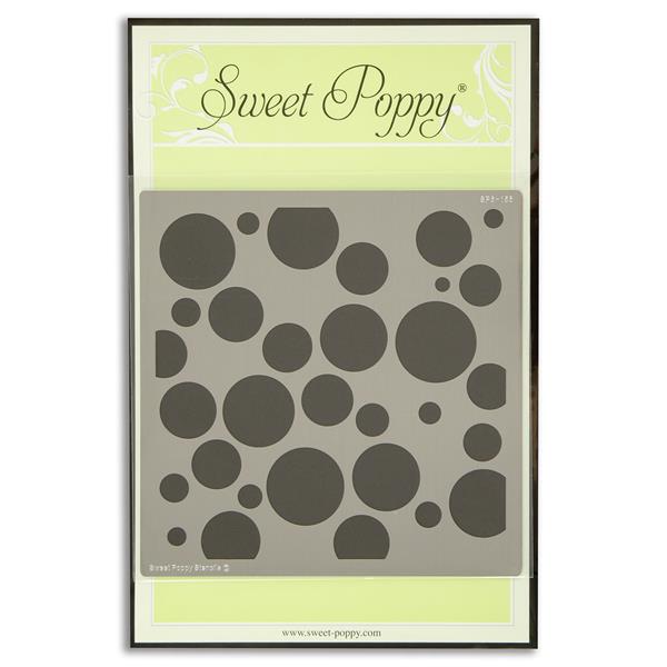 Sweet Poppy Metal Stencil - Bubbles Backplate - 872688