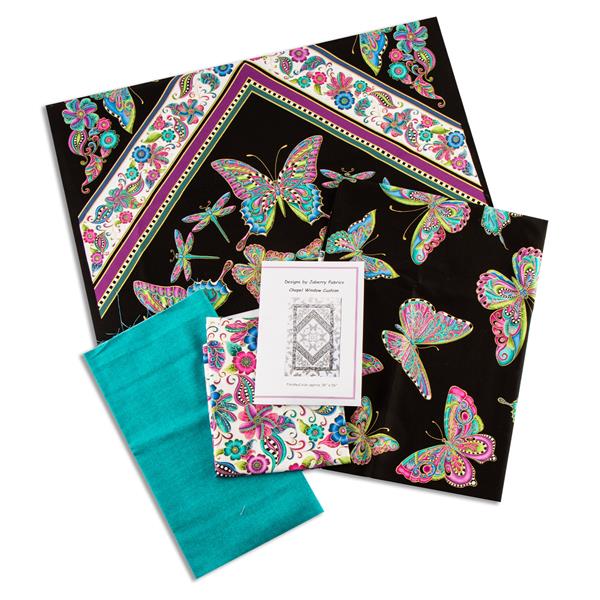 Juberry Designs Beautiful Butterflies Large Fabric Panel Kit - 873932