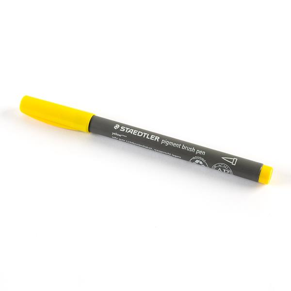 Staedtler Pigment Arts Brush Pen - Yellow - 875175