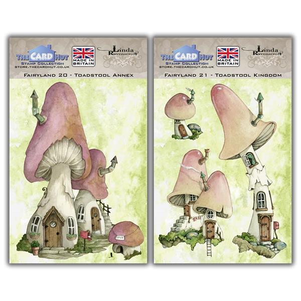 The Card Hut - Linda Ravenscroft Fairyland Lost Toadstools Stamp  - 875723