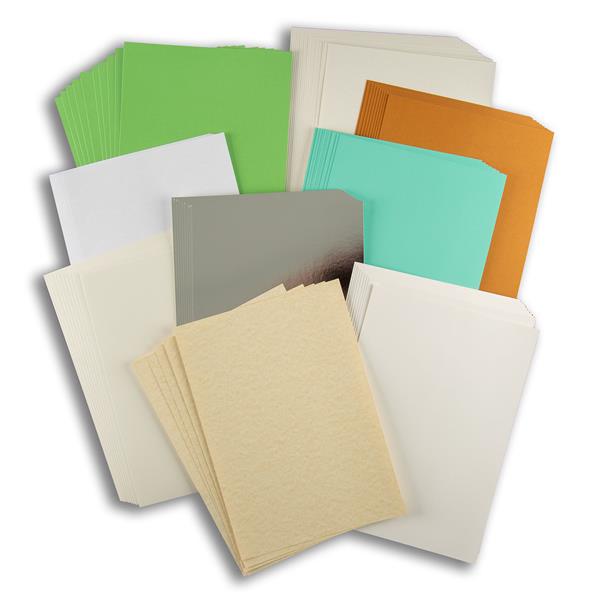 Oakwood 80 x A4 Sheets Card - 180-250gsm - Assorted Colours - 876936