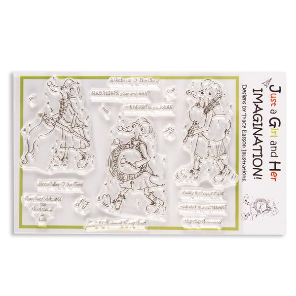Tracy Easson Illustrations Marching Band A6 Stamp Set - 17 Stamps - 877225