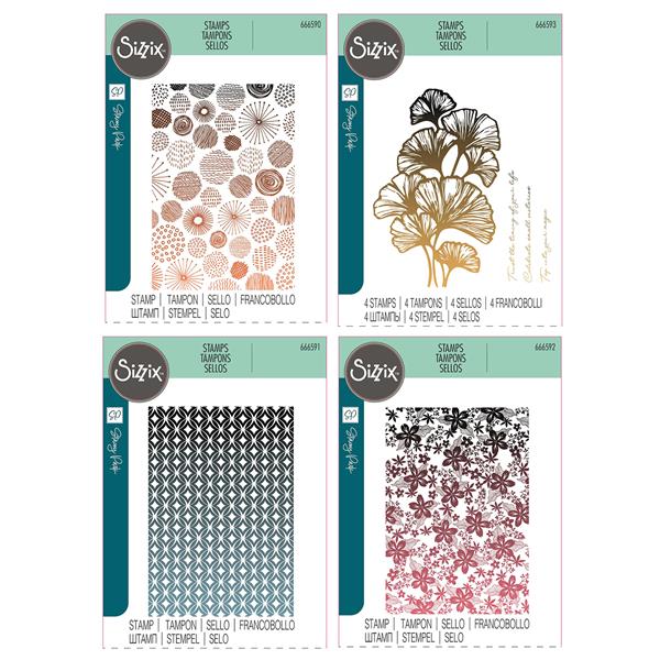 Sizzix Cosmopolitan Stamp Bundle - 4 x Stamp Sets by Stacey Park - 878022