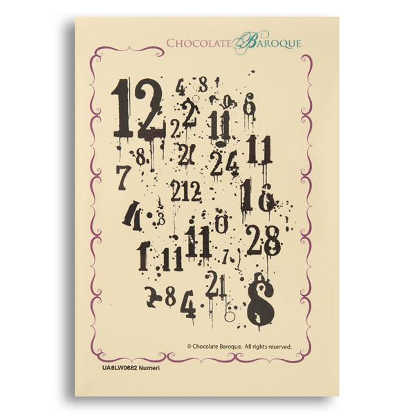 Chocolate Baroque Numeri A6 Mounted Stamp Sheet - 1 Image - 878821