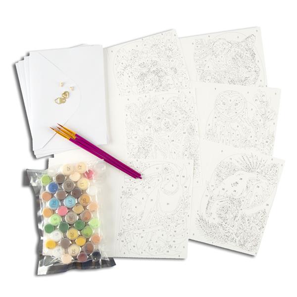 Paint by Numbers Greeting Card Kit - 880667