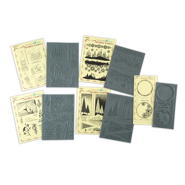 Chocolate Baroque Too Good To Miss Mounted Stamp Bundle - 5 x Sta - 881204