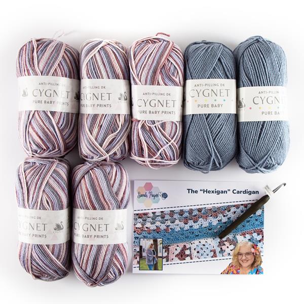Sarah Payne Crochets The "Hexigan" Cardigan - Includes: Pattern,  - 881629