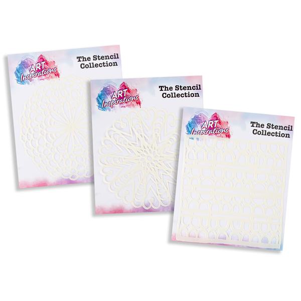 Art Inspirations Stencil Collection - Blooms, Hearts & Teeth - 882162