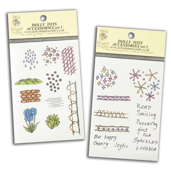 Dolly Dimples Dolly Tots Accessories A6 Stamp Set 1 & 2 - 882271
