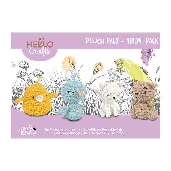 Knitty Critters Pouch Pal Friends Pack - Colin the Chick, Chip th - 884793