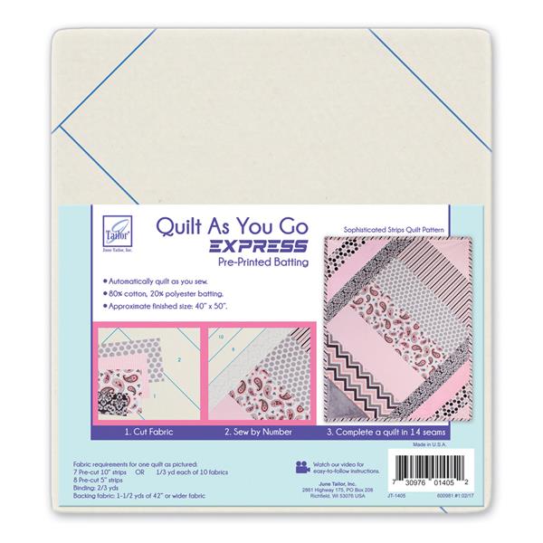June Tailor Quilt As You Go Sophisticated Strips Quilt - 885409