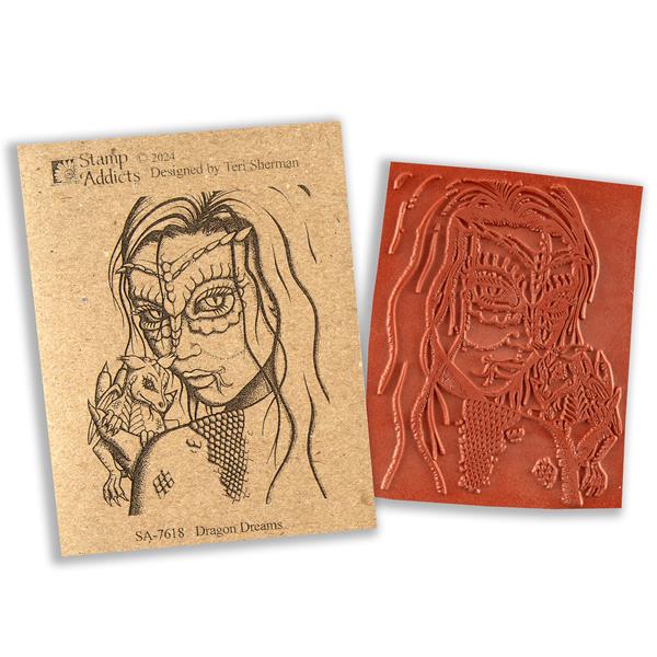 Stamp Addicts Dragon Dreams Cling Mounted Rubber Stamp - 885593