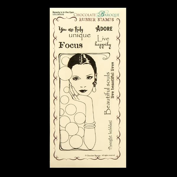 Chocolate Baroque DL Beauty is in the Eyes Unmounted Stamp Sheet  - 887283