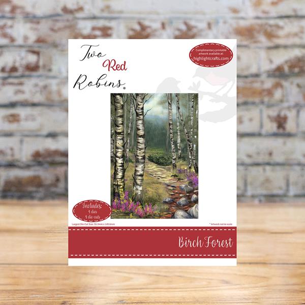 Two Red Robins Birch Forest Die Set - 4 Dies - 888099