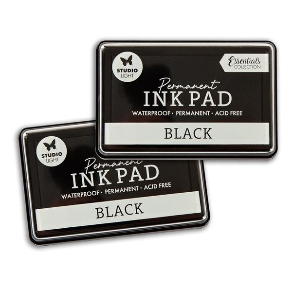Studio Light Essentials Set of 2 x Permanent Black Ink Pads - 890081