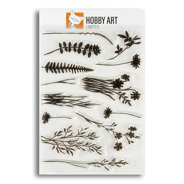 Hobby Art Floral Anna's Wildflowers A5 Stamp Set - 13 Stamps - 890127