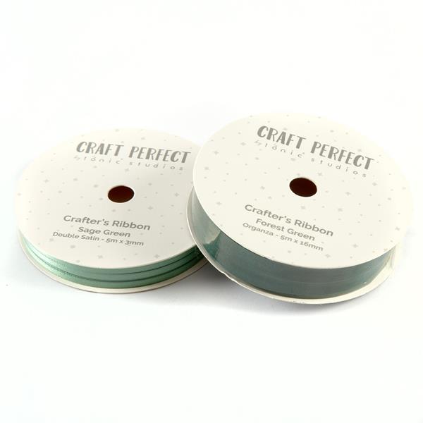 Craft Perfect Ribbon - Green Pack - 890196