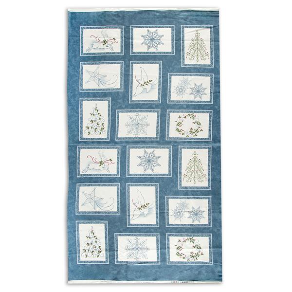 Juberry Designs Holly Taylor Panel - Winter Panel Blue - 899249