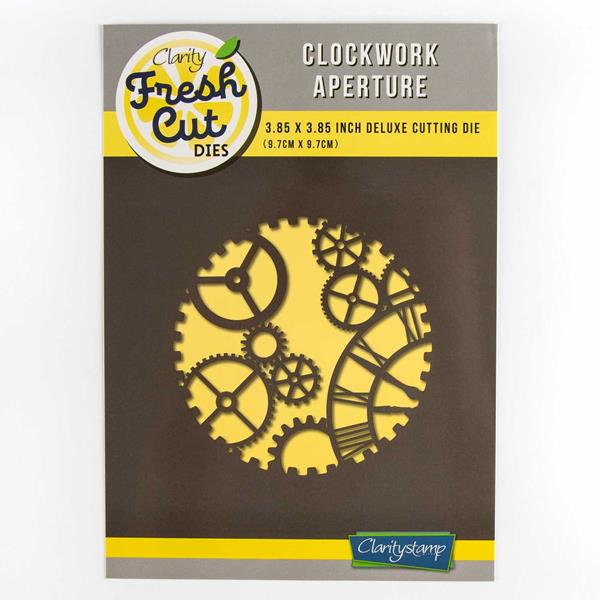 Claritystamp Fresh Cut Clockwork Aperture Die - 3.85 x 3.85" - 899303
