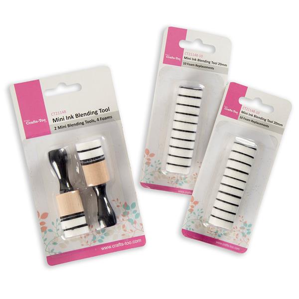 Crafts Too Mini Ink Blending Tools with 2 x Refill Packs - 901498