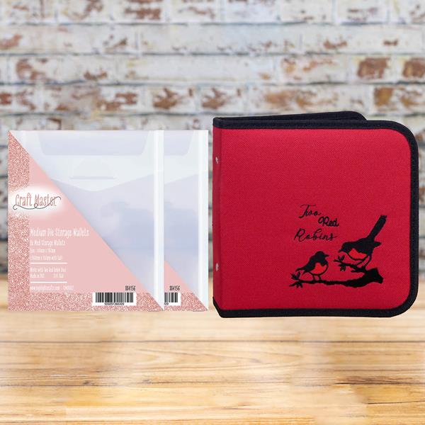 Two Red Robins Storage Bundle - Folder & 16 Storage Wallets - 902485