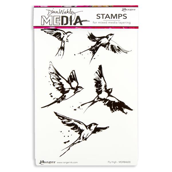 Dina Wakley Media A5 Stamp - Fly High - 902755