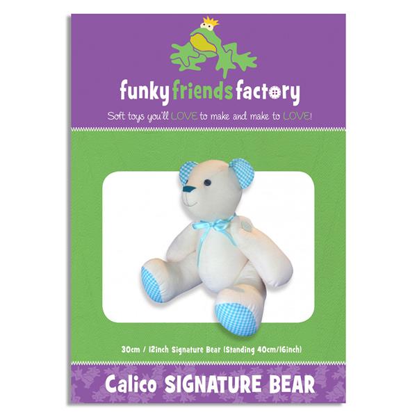Oh Sew Sweet Shop Funky Friends Factory Calico The Signature Bear - 902969