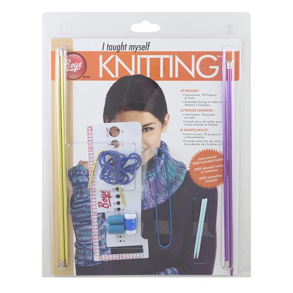 Boye I Taught Myself to Knit Kit - Including Instructional DVD - 904847