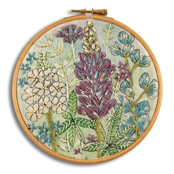 Annie Morris Lupin Embroidery Kit - Includes: Instructions Panel  - 907174