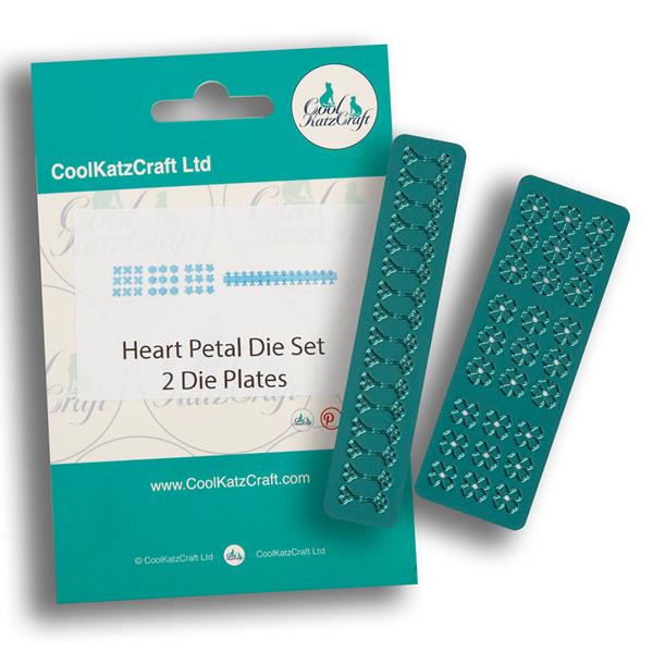 CoolKatzCraft Heart Petal Die Plate - 1:12 & 1:24 Scale - 909298