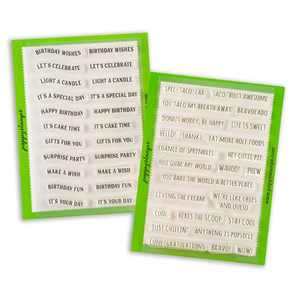 Memory Box 2 x Stamp Sets - Birthday Banners & Life is Sweet - 47 - 910546