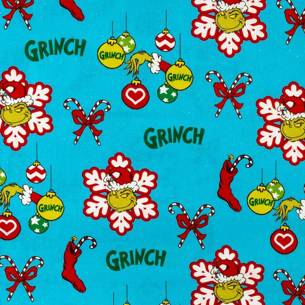 The Craft Cotton Co The Grinch Bright & Bold Stocking 1m Fabric - - 912851