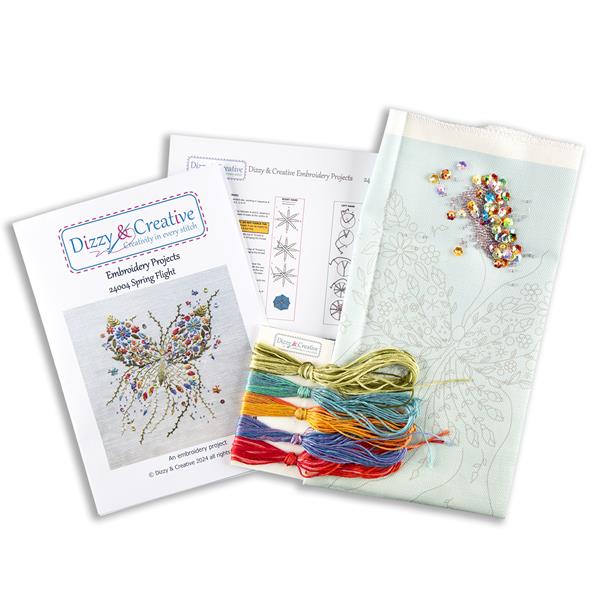 Dizzy & Creative Freestyle Embroidery Kit - Spring Flight - 914006