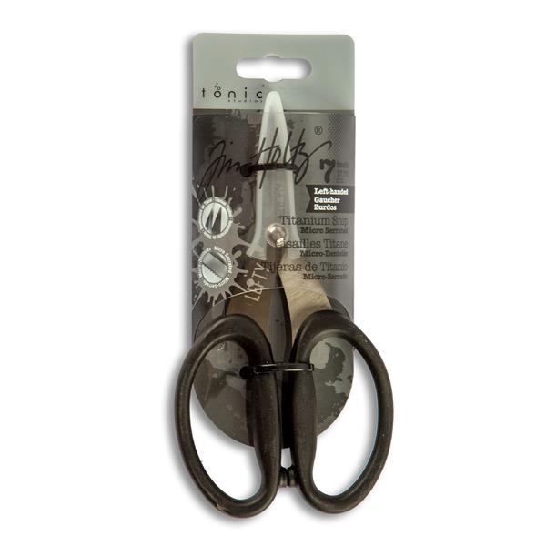 Tim Holtz Non-Stick Titanium Micro Serrated Scissors 7 Left-Handed