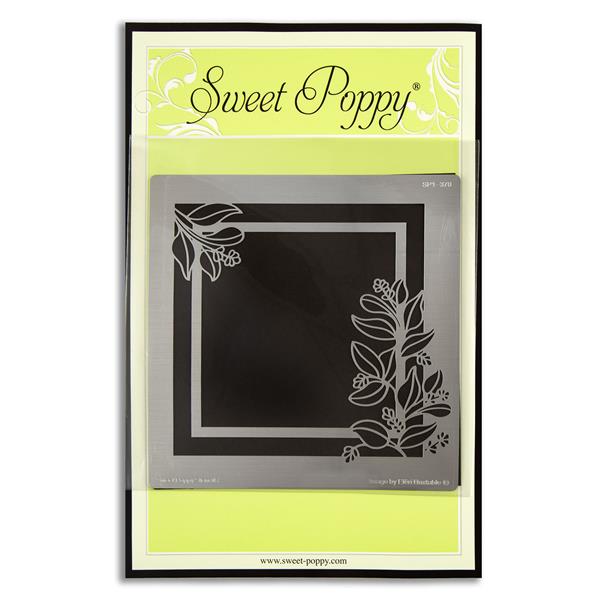 Sweet Poppy Metal Stencil - Sprig Square - 919442