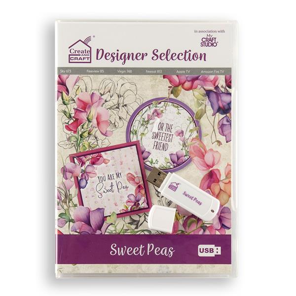 Create and Craft Sweet Peas Designer Selection USB - 921457