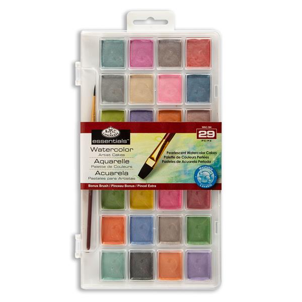 Royal and Langnickel Pearlescent Watercolour Paints - 28 Colours  - 923599
