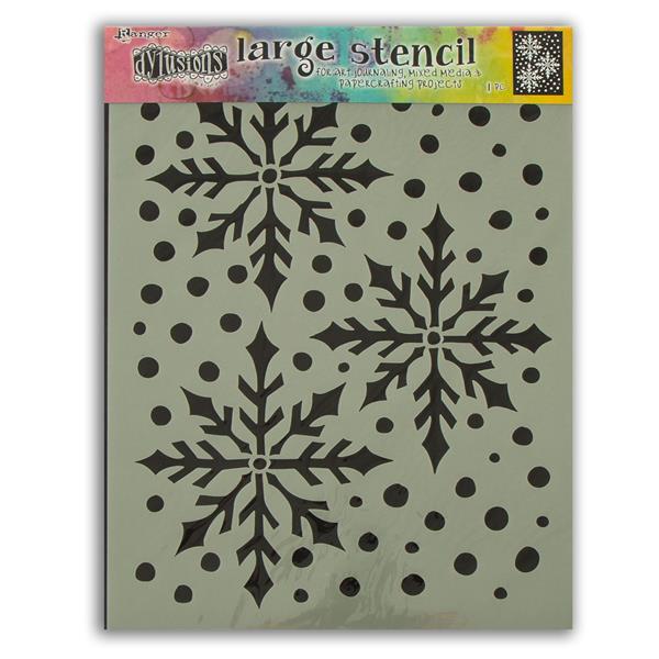 Ranger Dylusions Large Christmas Stencil - Ice Queen - 923790