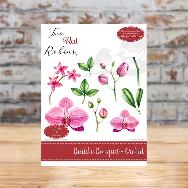 Two Red Robins Orchid Build a Bouquet Die - 926193
