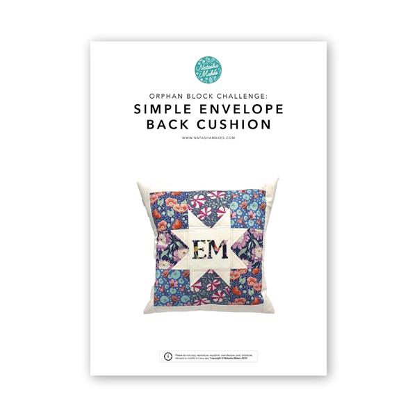 Natasha Makes Simple Envelope Backed Cushions Pattern - 930138