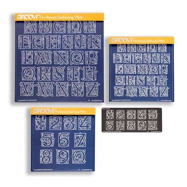 Groovi Celtic Large & Small Illuminated Alphabet & Numbers Collec - 930247