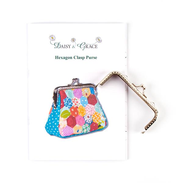 Daisy & Grace Hexagon Clasp Purse Pattern with Clasp - 931125
