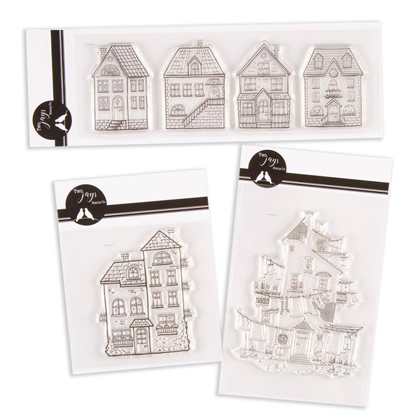 Two Jays Stamp Set Trio 200, 201 & 203 - Houses - 6 Stamps - 936863