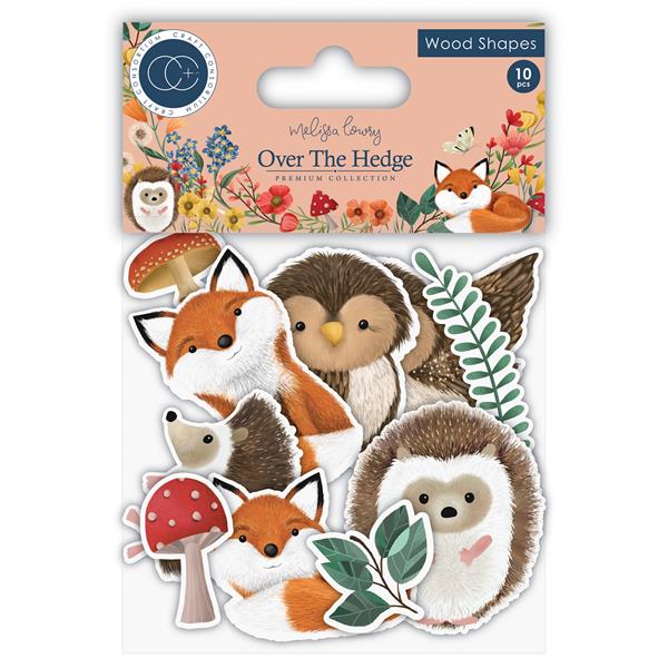 Craft Consortium Over The Hedge - 10 Wood Shapes - 938057